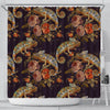 Pattern Print Chameleon Bathroom Shower Curtain-grizzshop