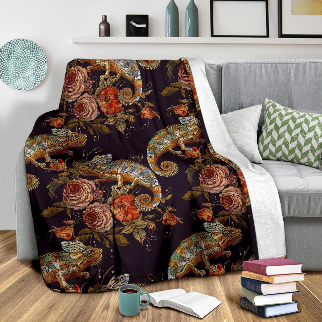 Pattern Print Chameleon Blanket-grizzshop