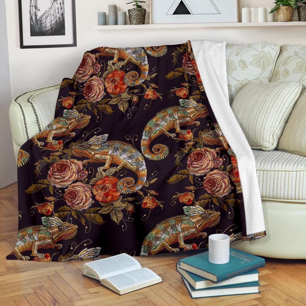 Pattern Print Chameleon Blanket-grizzshop