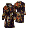 Pattern Print Chameleon Men Long Robe-grizzshop