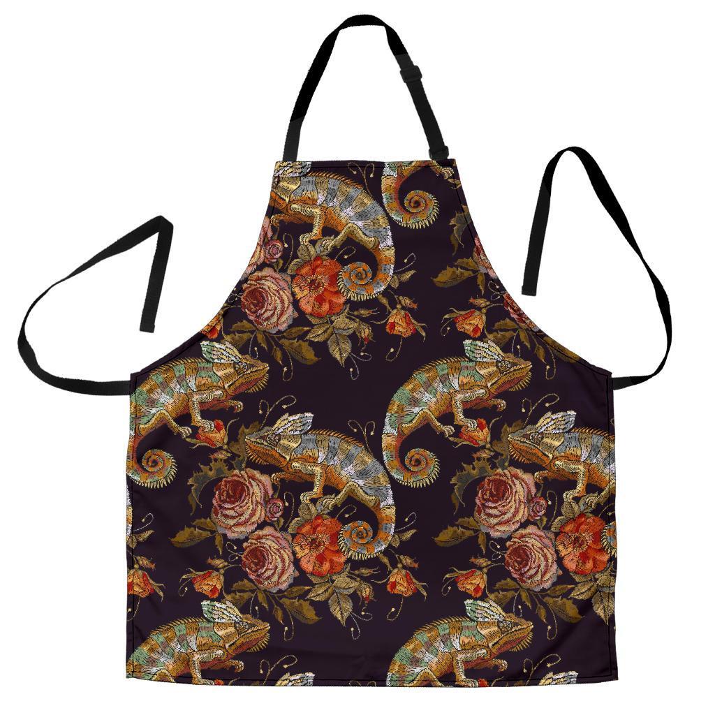 Pattern Print Chameleon Men's Apron-grizzshop