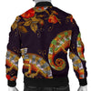 Pattern Print Chameleon Men's Bomber Jacket-grizzshop