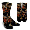 Pattern Print Chameleon Unisex Crew Socks-grizzshop