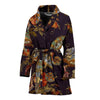 Pattern Print Chameleon Women Long Robe-grizzshop