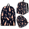 Pattern Print Champagne Backpack-grizzshop