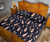 Pattern Print Champagne Bed Set Quilt-grizzshop