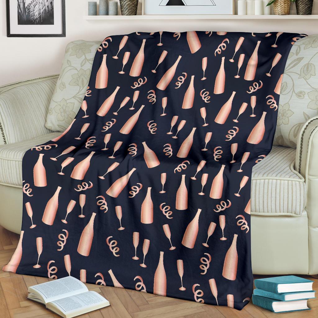 Pattern Print Champagne Blanket-grizzshop