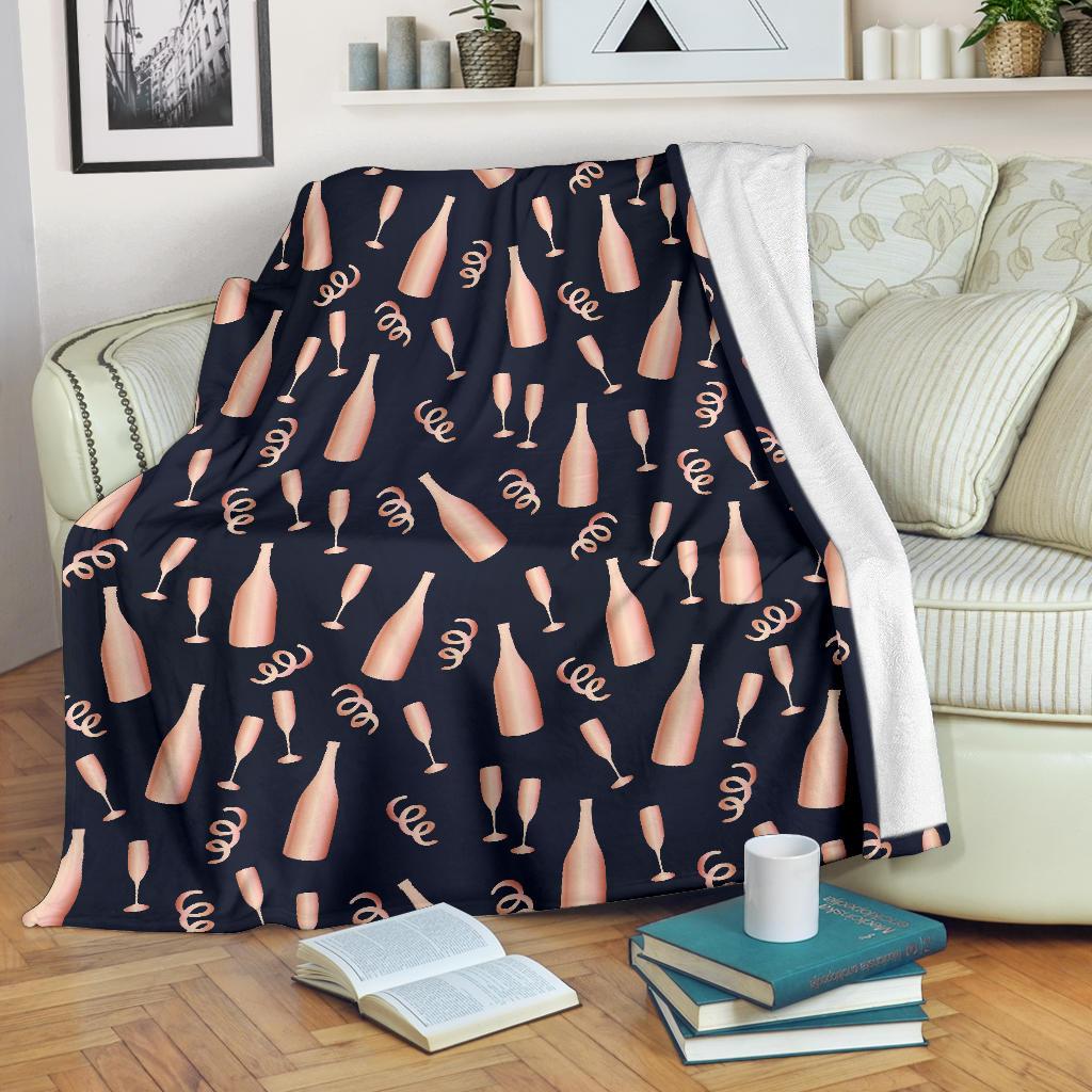 Pattern Print Champagne Blanket-grizzshop