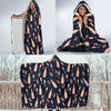 Pattern Print Champagne Hooded Blanket-grizzshop