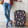 Pattern Print Champagne Luggage Cover Protector-grizzshop