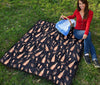 Pattern Print Champagne Quilt-grizzshop