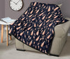 Pattern Print Champagne Quilt-grizzshop