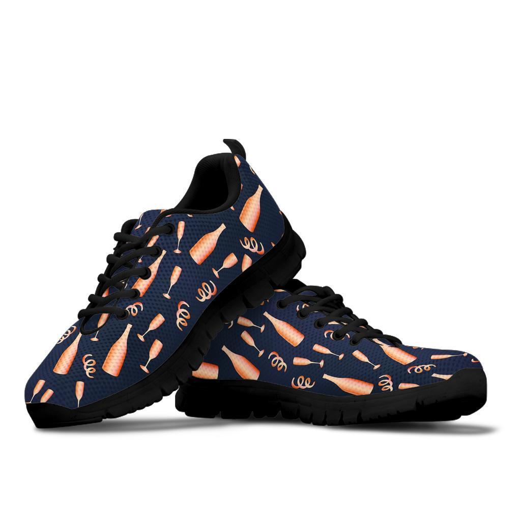 Pattern Print Champagne Sneaker Shoes For Men Women-grizzshop