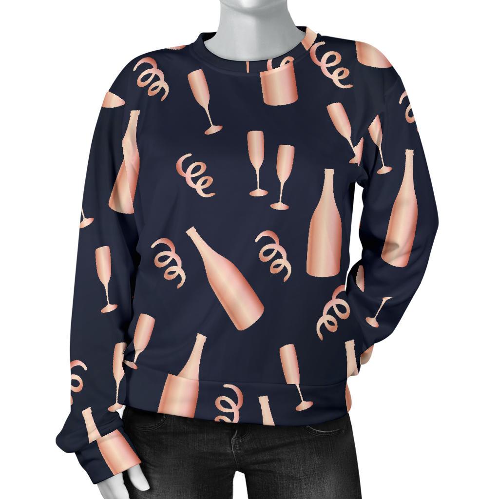 Pattern Print Champagne Women's Sweatshirt-grizzshop