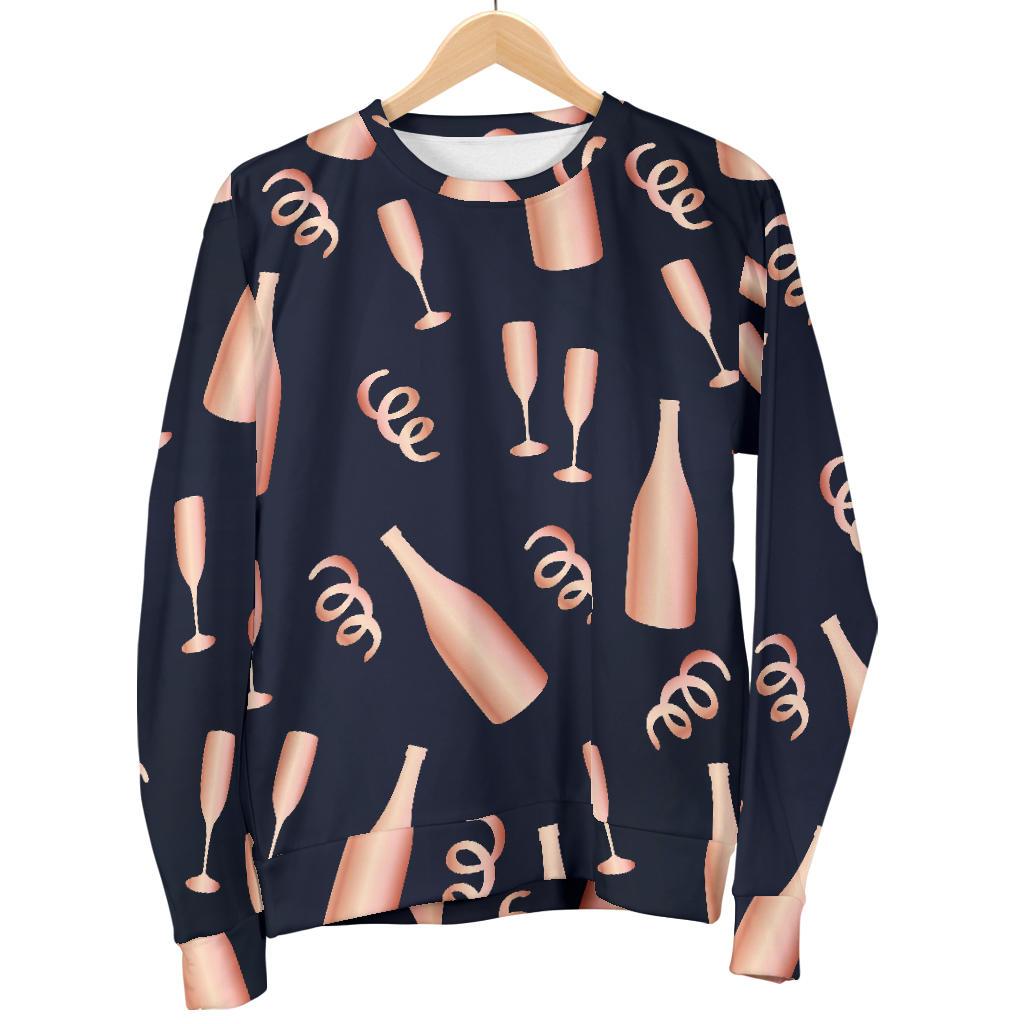Pattern Print Champagne Women's Sweatshirt-grizzshop