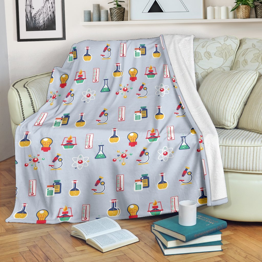 Pattern Print Chemistry Science Blanket-grizzshop