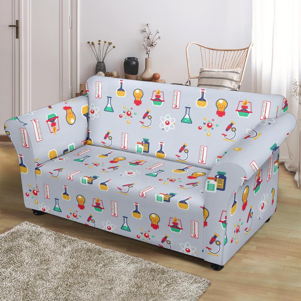 Pattern Print Chemistry Science Loveseat Cover-grizzshop