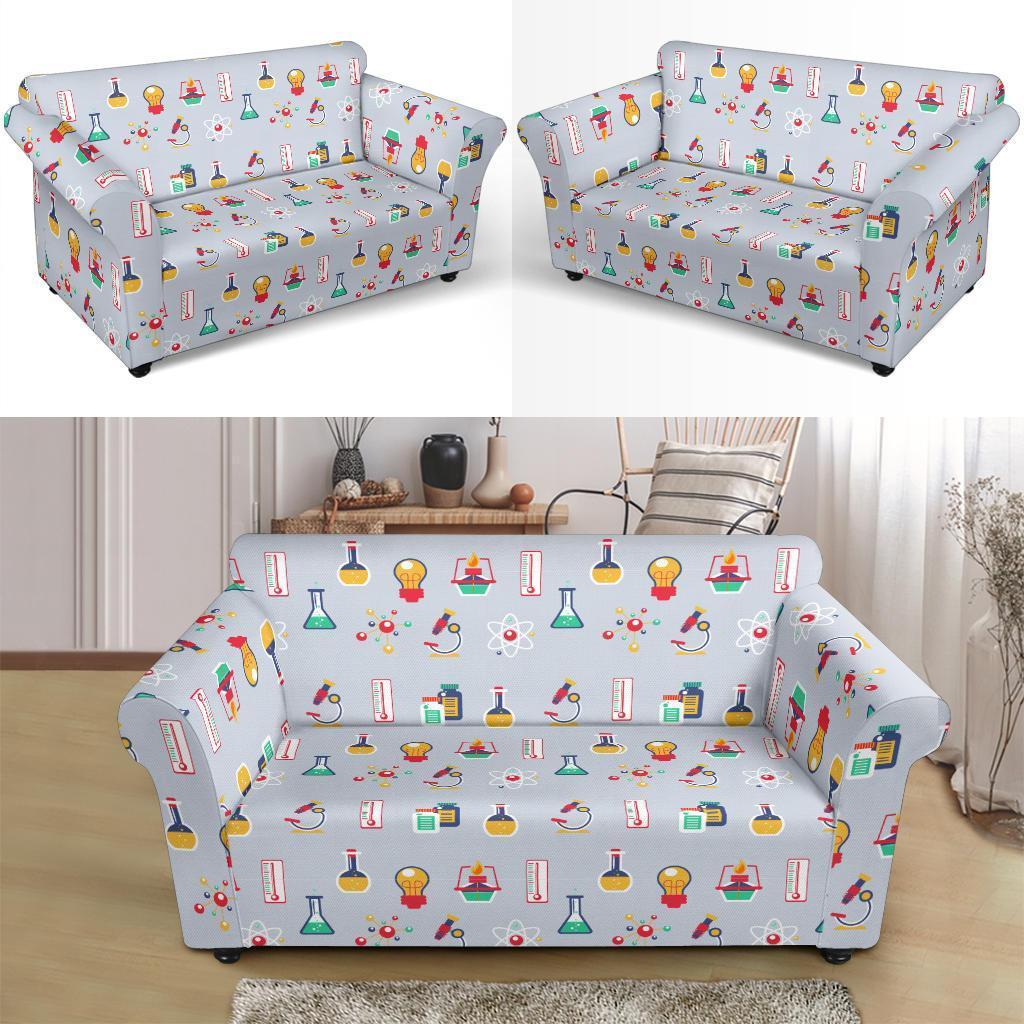 Pattern Print Chemistry Science Loveseat Cover-grizzshop