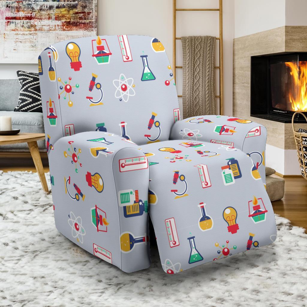 Pattern Print Chemistry Science Recliner Cover-grizzshop