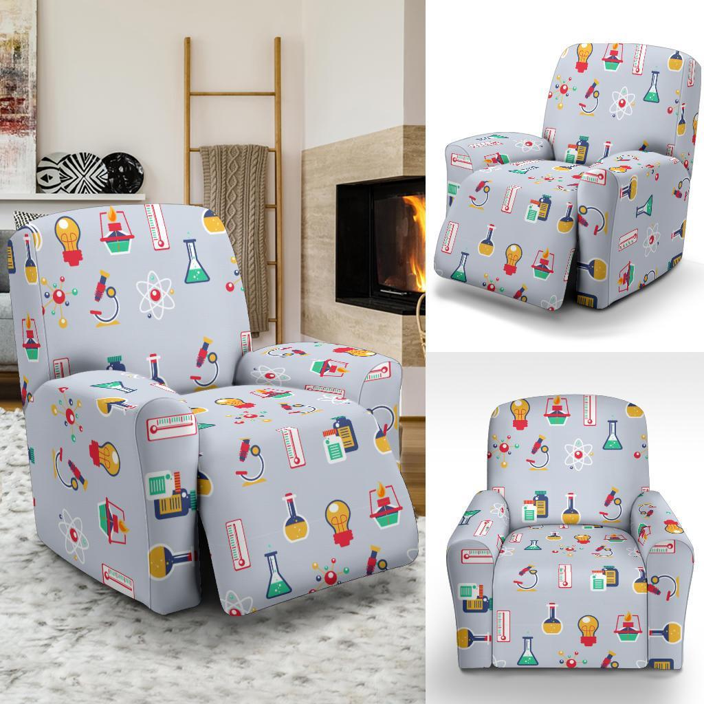 Pattern Print Chemistry Science Recliner Cover-grizzshop