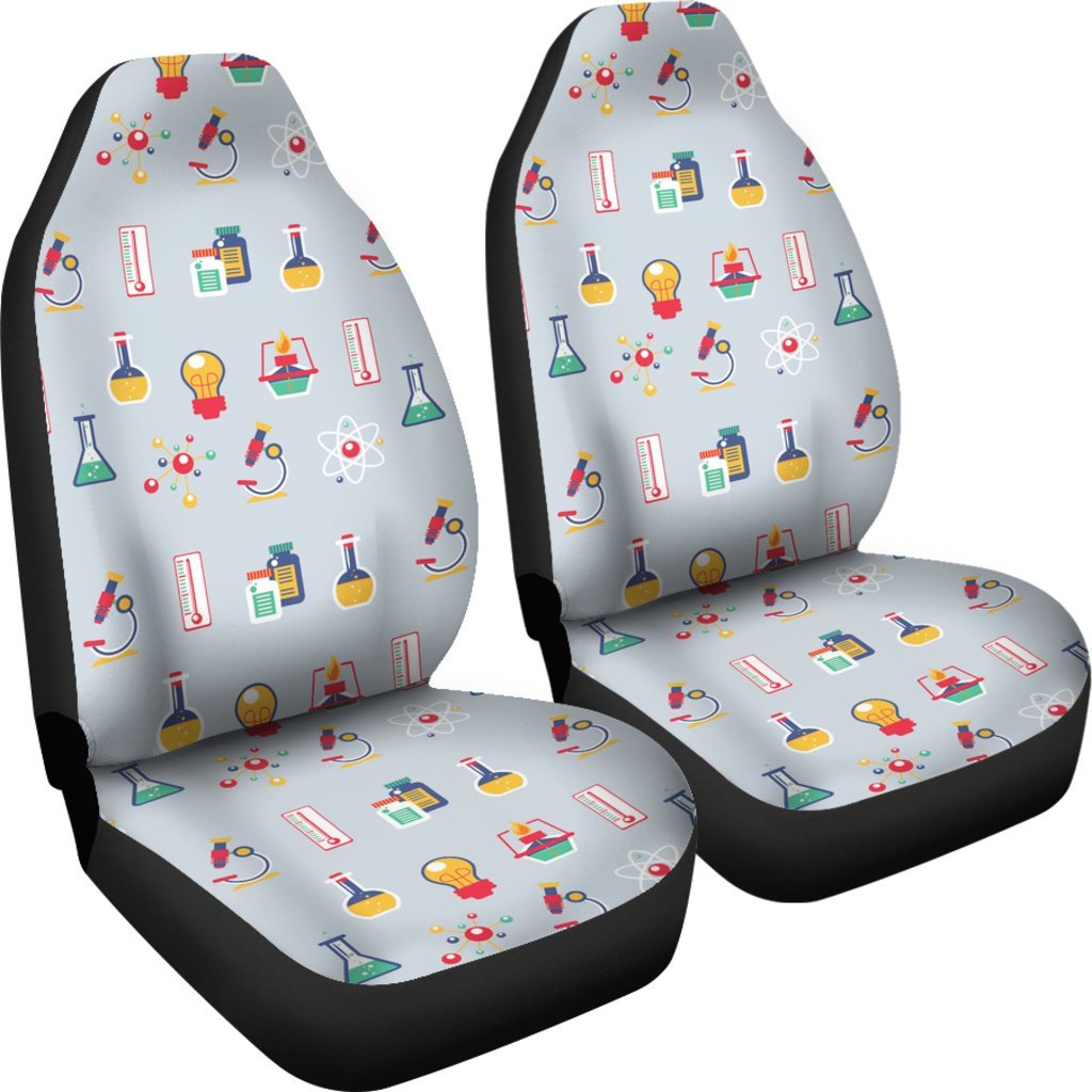 Pattern Print Chemistry Science Universal Fit Car Seat Cover-grizzshop