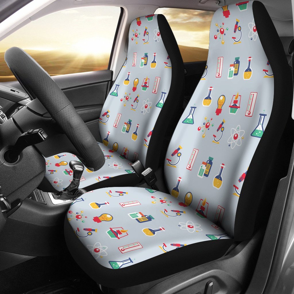 Pattern Print Chemistry Science Universal Fit Car Seat Cover-grizzshop