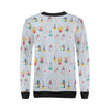 Pattern Print Chemistry Science Women Crewneck Sweatshirt-grizzshop