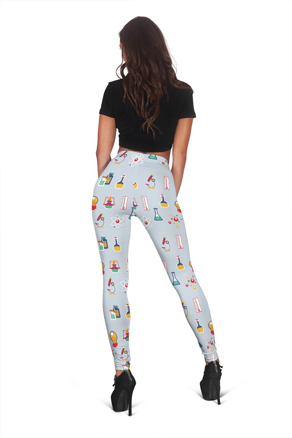 Pattern Print Chemistry Science Women Leggings-grizzshop