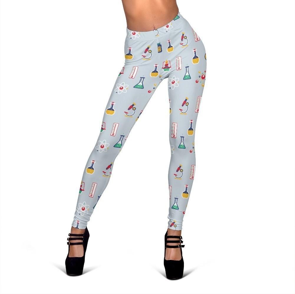 Pattern Print Chemistry Science Women Leggings-grizzshop