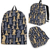 Pattern Print Chess Backpack-grizzshop