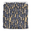 Pattern Print Chess Duvet Cover Bedding Set-grizzshop