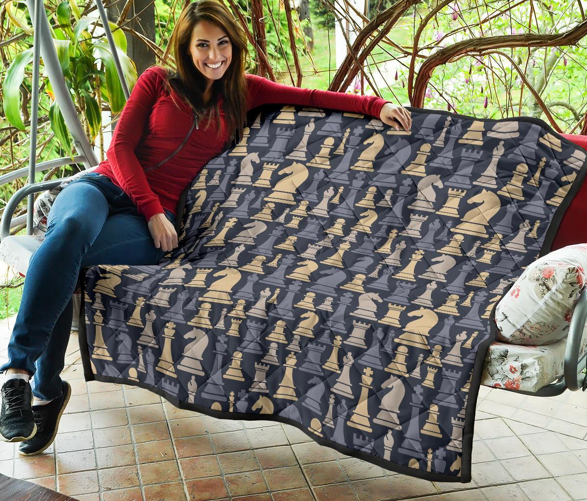 Pattern Print Chess Quilt-grizzshop