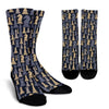 Pattern Print Chess Unisex Crew Socks-grizzshop