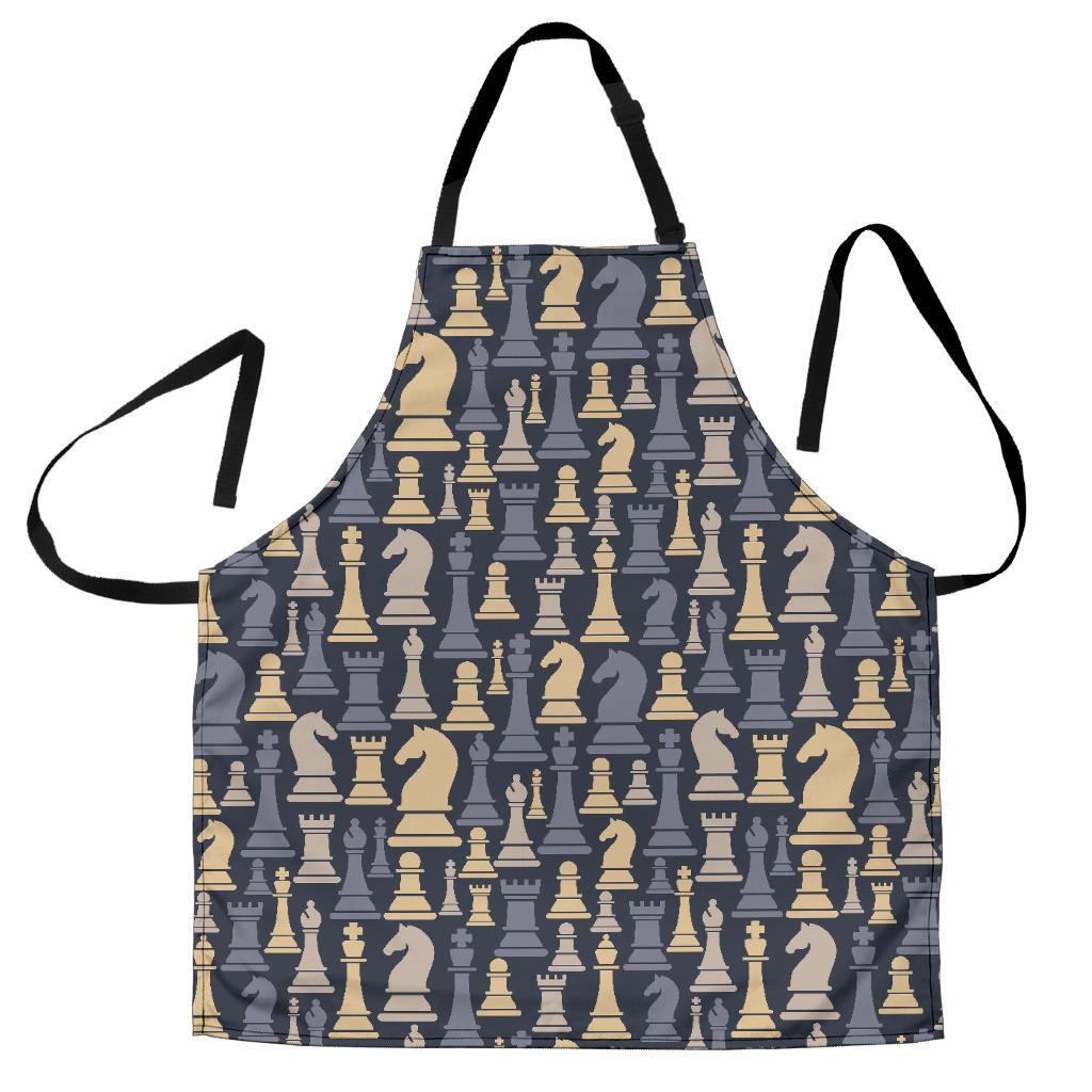 Pattern Print Chess Women's Apron-grizzshop