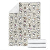 Pattern Print Chihuahua Blanket-grizzshop