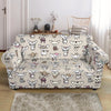 Pattern Print Chihuahua Loveseat Cover-grizzshop