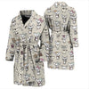 Pattern Print Chihuahua Men Long Robe-grizzshop