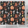 Pattern Print Circus Bathroom Shower Curtain-grizzshop