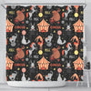 Pattern Print Circus Bathroom Shower Curtain-grizzshop