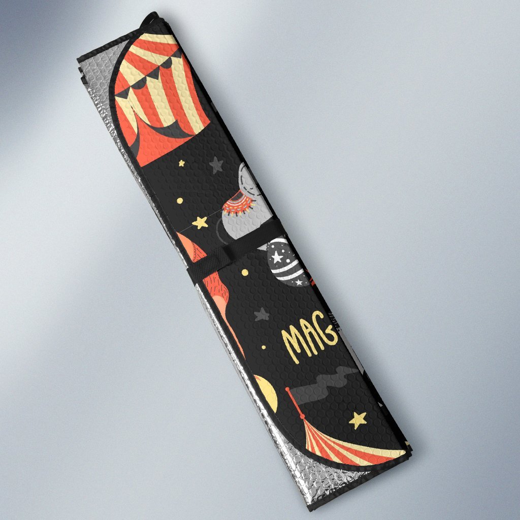 Pattern Print Circus Car Sun Shade-grizzshop