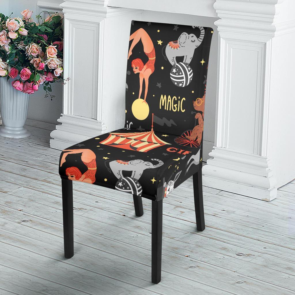 Pattern Print Circus Chair Cover-grizzshop