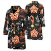 Pattern Print Circus Men Long Robe-grizzshop