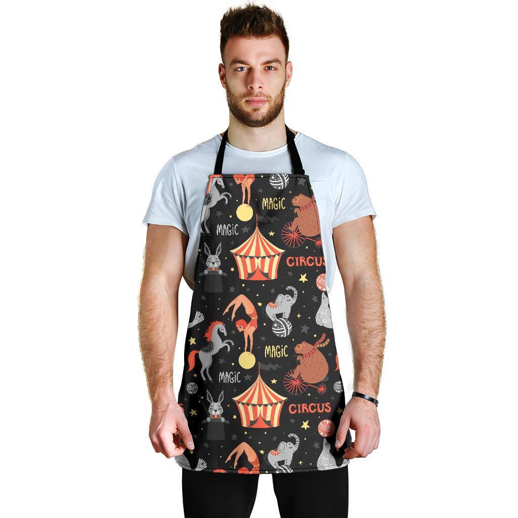Pattern Print Circus Men's Apron-grizzshop