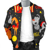 Pattern Print Circus Men's Bomber Jacket-grizzshop