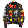 Pattern Print Circus Men's Bomber Jacket-grizzshop