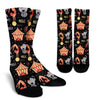 Pattern Print Circus Unisex Crew Socks-grizzshop