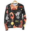 Pattern Print Circus Women's Sweatshirt-grizzshop