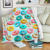 Pattern Print Colorful Donut Blanket-grizzshop