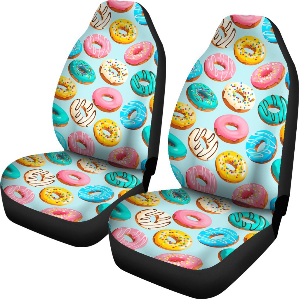 Pattern Print Colorful Donut Universal Fit Car Seat Cover-grizzshop