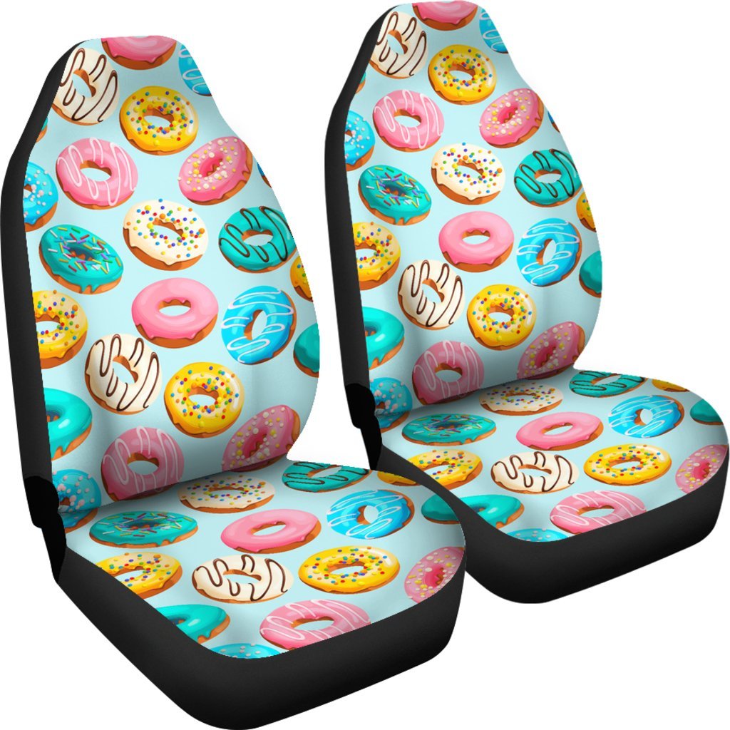 Pattern Print Colorful Donut Universal Fit Car Seat Cover-grizzshop